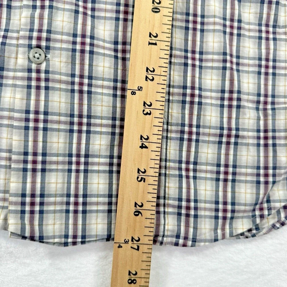 Banana Republic Plaid Button Down‎ Shirt Mens M Long Sleeve Cotton Blend Casual